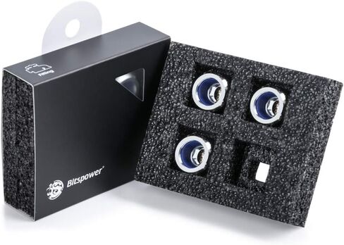 Bitspower G1/4" Silver Shining Advanced Multi-Link For OD 14MM (4PCS) in Kuwait