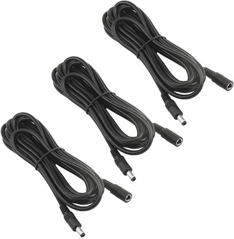 XINGYHENG 3 Pack 19V Power Extension Cable DC5.5 x 2.1mm Male to Female Plug Power Supply Connector Extension Cord for Computer Projector Strip Speaker CCTV Security Camera 9.8FT in Saudi Arabia