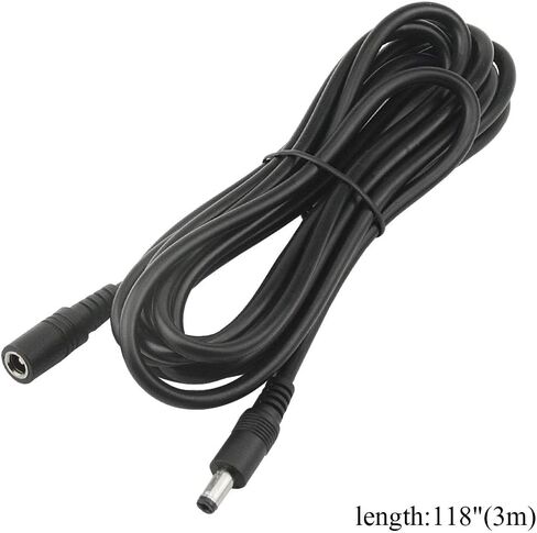XINGYHENG 3 Pack 19V Power Extension Cable DC5.5 x 2.1mm Male to Female Plug Power Supply Connector Extension Cord for Computer Projector Strip Speaker CCTV Security Camera 9.8FT in Saudi Arabia