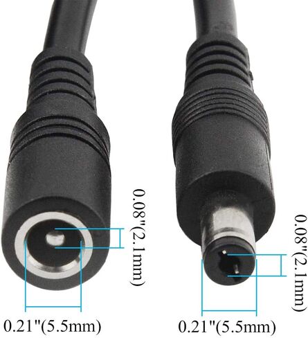 XINGYHENG 3 Pack 19V Power Extension Cable DC5.5 x 2.1mm Male to Female Plug Power Supply Connector Extension Cord for Computer Projector Strip Speaker CCTV Security Camera 9.8FT in Saudi Arabia