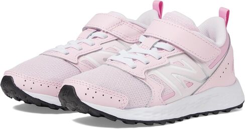 New Balance Kids Fresh Foam 650 V1 Bungee Lace with Top Strap Running Shoe, Light Raspberry/Pink Sugar, 8.5 X-Wide US Unisex Toddler in Kuwait