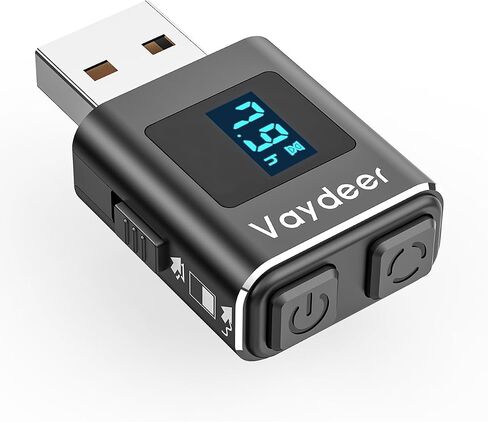 Vaydeer Mini Metal Mouse Jiggler, Made of Premium Aluminum Alloy, Longer Life Span, Plug and Play, 100% Undetectable, 3 Natural and Random Tracks, USB Mouse Mover to Boost Your Productivity in Saudi Arabia