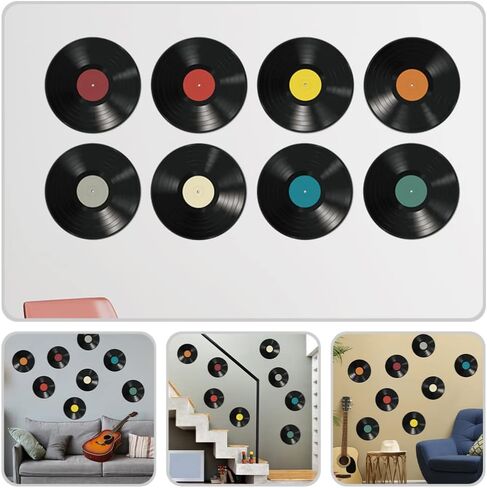 16pcs Vinyl Record Decoration Records for Wall Decor Disco Party Decorations Vinyl Record Decors Disco Decoration Records Modern Record Decor Interior Adornments Wall Records Decor in Saudi Arabia