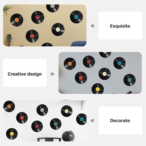 16pcs Vinyl Record Decoration Records for Wall Decor Disco Party Decorations Vinyl Record Decors Disco Decoration Records Modern Record Decor Interior Adornments Wall Records Decor in Saudi Arabia