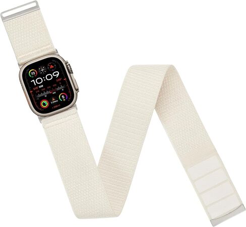 حزام الذراع/الكاحل متوافق مع ساعة Apple 38 مم 40 مم 41 مم 42 مم 44 مم 45 مم 49 مم للنساء والرجال، حزام ذراع/كاحل من النايلون قابل للتعديل وجيد التهوية لسلسلة iWatch Series SE Ultra 9 8 7 6 5 4 3 2 1 in Saudi Arabia