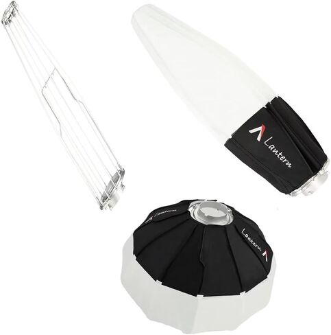 Aputure Lantern Softbox، معدّل ضوء ناعم صغير، صندوق Bowens Mount Softbox خفيف الوزن، 26 بوصة، قابل للطي سريع الإعداد لـ Aputure LS 300D II، 60x، Amaran 300c، 150c، 100/200x، لأحدث ضوء فيديو Godox Led in Saudi Arabia