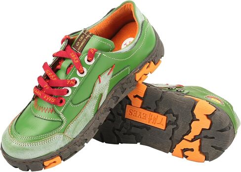 TMA EYES Women's Leather Soft Sole Non-Slip lace-up Walking Shoes in Kuwait