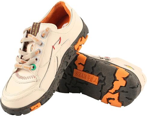 TMA EYES Women's Leather Soft Sole Non-Slip lace-up Walking Shoes in Kuwait