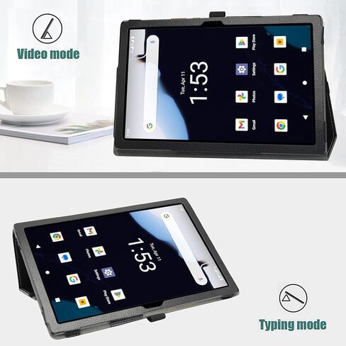 حافظة كمبيوتر لوحي MAMA MOUTH لجهاز Moxee T2310 10.1، غطاء حامل قابل للطي من جلد البولي يوريثان لجهاز Moxee T2310 10.1 بوصة، جالاكسي in Kuwait