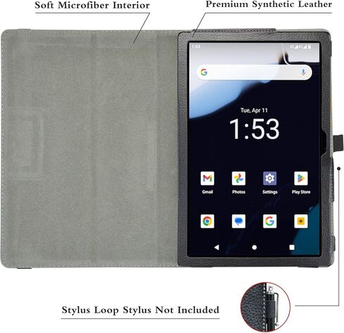 حافظة كمبيوتر لوحي MAMA MOUTH لجهاز Moxee T2310 10.1، غطاء حامل قابل للطي من جلد البولي يوريثان لجهاز Moxee T2310 10.1 بوصة، جالاكسي in Kuwait