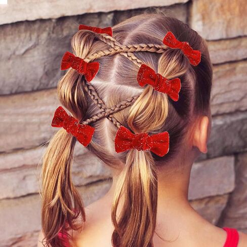 10 قطع من ربطات شعر الأطفال المخملية الحمراء مع فيونكة للفتيات، ربطات شعر على شكل فيونكة، حوامل ذيل حصان مرنة لطيفة للأطفال الصغار، أقواس شعر للفتيات الصغيرات، إكسسوارات شعر رائعة للرضع والأطفال، فيونكات للفتيات الصغيرات in Kuwait