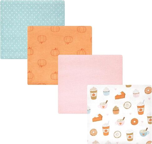 Hudson Baby Unisex Baby Cotton Flannel Receiving Blankets, Purple Dainty Floral, One Size in Saudi Arabia