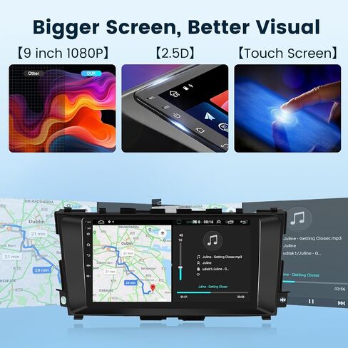 2G+64G Car Radio Stereo for Nissan Altima 2013-2018 with Wireless CarPlay Android Auto, 9 Inch Android 13 Touch Screen Head Unit, HiFi Audio GPS Navigation WiFi Bluetooth SWC HD Backup Camera in Saudi Arabia