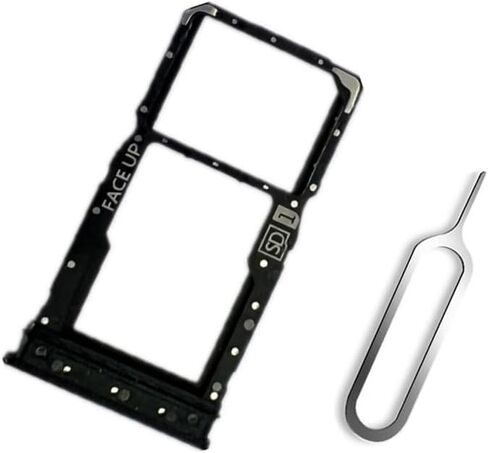 VIESUP Sim Card Tray SD Card Holder Replacement for Motorola Moto G Power 2024 with Removed Tool - Black in Kuwait