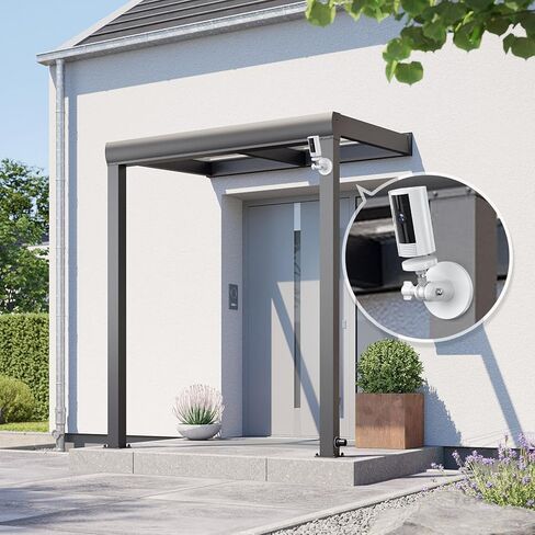 Magnetic Mount for Indoor and Outdoor Security Cameras, 1/4‘’ Camera Magnetic Wall Mount Directly Attached Universally Compatible with Ring and More, White in Saudi Arabia