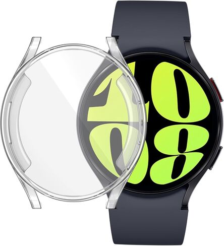 Compatible with Samsung Galaxy Watch 6 44mm 40mm Screen Protector, Full Protection Soft TPU Case Cover, Anti Scratch Protective Shell Bumper Case Cover for Women Man in Kuwait