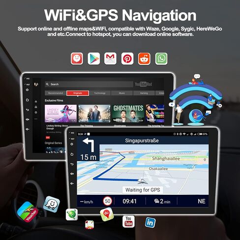 [2+32GB] Android 13 Car Stereo for Nissan Frontier/Xterra Radio 2009-2012,9 Inch Touchscreen Car Radio Android Head Unit with Mirror Link GPS WiFi Bluetooth FM/RDS SWC Dual USB/AUX-in+Backup Camera in Saudi Arabia