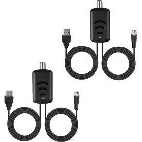 2PCS Indoor High-Gain Digital TV Antenna Amplifier HDTV Signal Channel Booster in Saudi Arabia