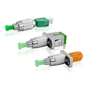 Single Mode 9/125um (2*FC-SC+2*FC-ST+2*FC-LC) Connector FC(Male) UPC to LC SC ST(Female) APC Adapter Simplex SM Hybrid Optical Fiber Converter for OPM/OLS/OTDR/VFL/Fiber Optical(FUA6)