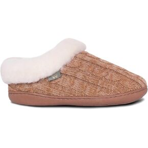 Cloud Nine Sheepskin Womens Crochet Indoor House Slipper