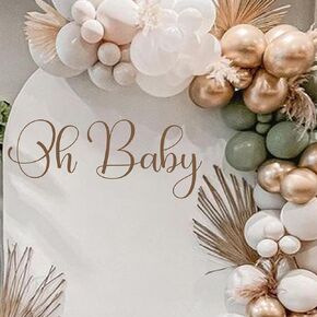 We Can Bearly Wait Decal - Teddy Bear Gender Reveal Neutral Party Sticker for Balloon Arch,We Can Bearly Wait Baby Shower Decorations Photo Props