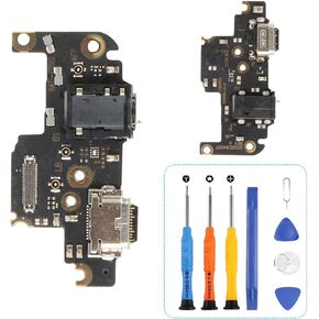 USB Type C Charging Port Cable Replacement for Motorola Moto One 5G ACE Dock Connector Charger Board Flex Cable for Motorola G 5G XT2113 USB Charging Cable Replacement with Tools