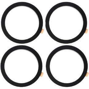 FanTEK Metal Ring Sticker Compatible with Magsafe/Magnetic Charger, Universal Magnetic Adapter Conversion Accessories for All Cellphones, 4Pcs, Black