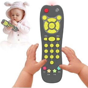 Baby Remote Control Toy, Kids Toddlers TV Remote Toy Realistic Play Remote Early Educational Baby Toys for 6 to 12 Months 12 to 18 Months Baby Musical Toys with Sound Gift for 1 Year Old Boys Girls