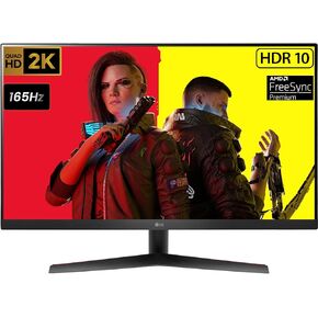 LG Ultragear Gaming Monitor – 31.5" QHD (2560x1440) - 165Hz Refresh Rate - VA Panel - 1ms MBR - 3000: 1-16.7 Million Colors – HDR10 - AMD FreeSync Premium - Flicker Safe - Dynamic Action Sync