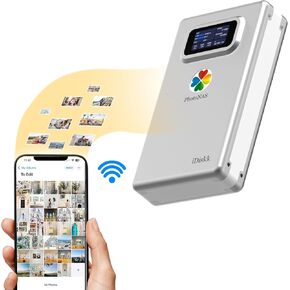 iDiskk PhotoNAS 1TB Wireless External Hard Drive to Back Up and Share Photos & Videos,Auto Backup & Remote Access,Real-time Sync Data for iPhone,iPad,PC,Mac,Cellphones (for All Devices and Systems)