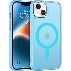 BENTOBEN Magnetic for iPhone 14 Plus Case [Compatible with Magsafe] Translucent Matte Phone Case iPhone 14 Plus Slim Fit Shockproof Anti-Yellow Women Men Girls Boys Protective Cover for 14 Plus, Pink