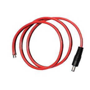 كابل تمديد طاقة تيار مستمر 14AWG، مقبس توصيل ذكر 5.5 مم × 2.1 مم إلى سلك مكشوف سلك إصلاح بديل لإمداد الطاقة لكاميرات المراقبة CCTV وأجهزة توجيه المراقبة، إلخ - 3.3 قدم/1 متر