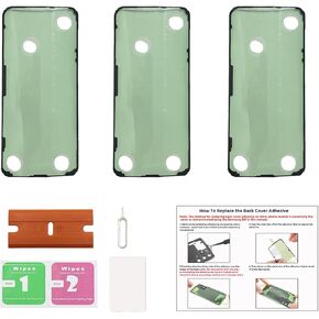 Galaxy S23 Plus Back Cover Pre-Cut Tape, Back Door Cover Adhesive Double Sided Tape Replacement for Samsung Galaxy S23 Plus with Tools and Instruction