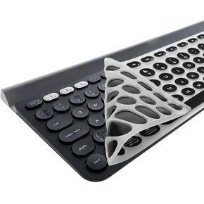 kwmobile Keyboard Cover Compatible with Logitech K780 - Keyboard Cover US English QWERTY - Black