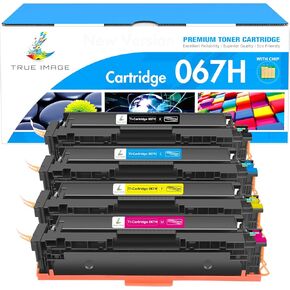067 067H Toner Cartridge Set MF656Cdw MF654Cdw Compatible for Canon 067H 067 Color ImageCLASS LBP632CDW MF653Cdw LBP633CDW MF651CW LBP631CW Printer High Yield Ink (4 Pack)