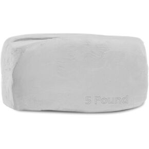 ReArt High Fire Pottery Clay Beige 5LBs Cone 06-10 for Wheel Throwing and Hand Building Pottery Clay for Sculpting All-Purpose Modeling Clay (5LB)