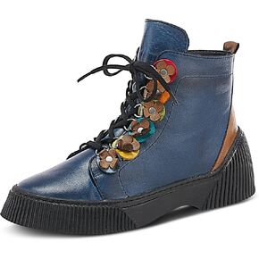 Spring Step Women's Yeba Leather Lace-up Ankle Fashion Sneaker