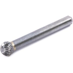 Forney 60122 Tungsten Carbide Burr with 1/4-Inch Shank, Ball Shaped, 1/4-Inch