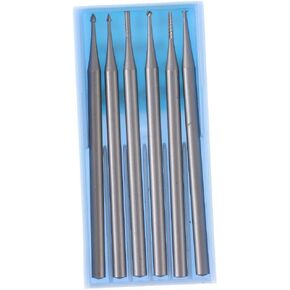 Die Grinder Drill 6 PCS DIY Polishing 2.35mm Shank Carbide Rotary Burrs Industry 1MM Engraving Drill Bits Woodworking