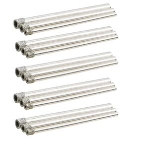 3 Size Mini Diamond Drill Bit Masonry Hole Saw Kit Mini Marble Drill Bit Glass Cutting Drill Bit for Tile, Masonry, Glass, Marble - 15pcs