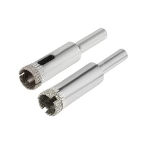 uxcell 11mm, 12mm Diamond Coated Hole Saw Drill Bits for Glass Ceramic Tile Marble Rock Porcelain 10pcs