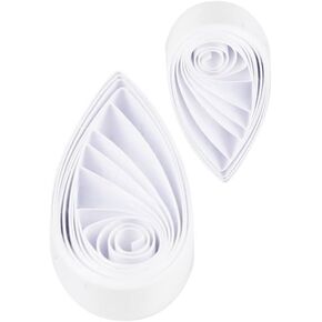 White Quilling Paper Strip 5mm Solid Color Paper Quilling Strip White Set for Beginner Length 21inch 120pcs