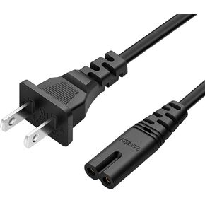 Projector Power Cord AC Power Adapter Compatible for VANKYO Leisure 3,Leisure 3W,Leisure 3 Pro,Leisure 470,Leisure 410,Leisure 430,DR. J Professional HI-04,YABER Y60 Y61 V2,APEMAN LC350 LC550,LC650