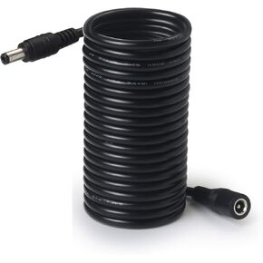 Dc 12v Cameras Cable ENSTER 16.4ft(5m) 2.1x5.5mm Power Extension Cable for CCTV Security Cameras IP Camera, Surveillance Camera Dvr Standalone, Wifi Camera Outdoor