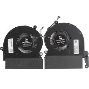 New CPU+GPU Cooling Fan Replacement for HP Spectre i7-8750H Version 15-DF Series Laptop, P/N: L41485-001 ND85C07-18C13 L41484-001 ND85C07-18C14 DC5V 0.5A Fan