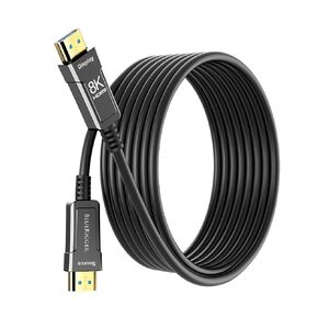 BlueRigger 8K Fiber Optic HDMI Cable 25FT (48Gbps, in-Wall CL3 Rated, eARC, 8K 60Hz, 4K 144Hz, HDCP 2.3, HDR10+) Ultra High Speed Long HDMI AOC 2.1 Cable - for Gaming, VR, HDTV, Monitor, PC