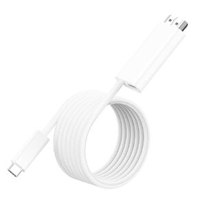 USB C to HDMI 100W 1.8M/6FT Charging Cable Dock for Steam Deck OLED/ROG Ally X/Mobile Phone/iPad/, 4K@60Hz Type C to HDMI Portable TV Adapter Connector for TV Screen Extend - White