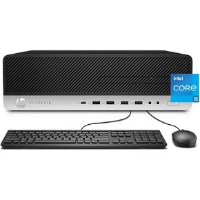 HP Elitedesk 800 G3 SFF High Performance Business Desktop, Intel Quad-Core i5-6500 up to 3.6GHz, 16GB DDR4, 256GB PCIe SSD+500GB HDD, 4K Support, USB-C, RJ45, DP, VGA, DVD-RW, Win 10 Pro (Renewed)