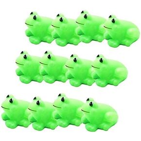 12pcs Frogs Baby Bath Tub Bathing Rubber Squeaky Toys Toy Frog