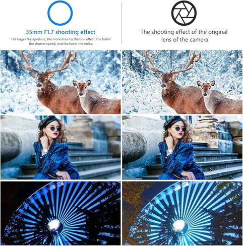 Neewer 35 مم F1.7 فتحة كبيرة APS-C عدسة ثابتة أساسية للتركيز اليدوي، متوافقة مع كاميرات Sony E-Mount APS-C عديمة المرآة Sony A7III A9 NEX 3 3N 5 NEX 5T NEX 5R NEX 6 7 A5000 A3000 A6100، إلخ in Kuwait